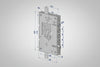 Serratura Triplice Applicare Per Porte Blindate Nuda S/Cuore Int.28 25 Dx (2501Dcr0328) Securemme