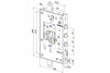Serratura Triplice Applicare Per Porte Blindate Nuda S/Cuore Int.37 25 Sx (2501Scr0337) Securemme
