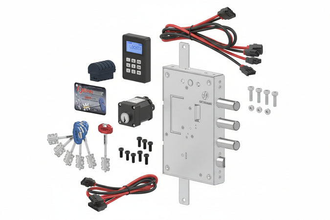 Serratura Triplice Applicare Per Porte Blindate A D.Mappa Int.37 240 (2401Dcr0337S56) Securemme