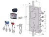 Serratura Triplice Applicare Porte Blindate D.M.+C.Eur.Rev. Int.37 244 (2441Dcr0337S56) Securemme