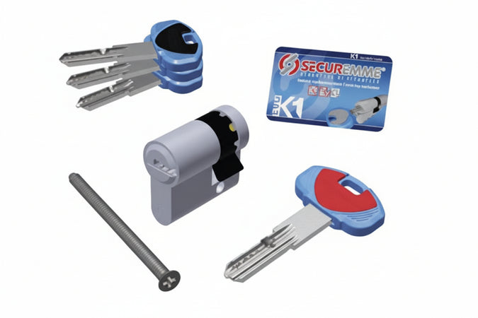 Mezzo Cilindro Europeo Evok1 Codolo 0Ck2 Serie 3100 Mm.30X10 Ka (3101Mcs30101X1Xx30) Securemme