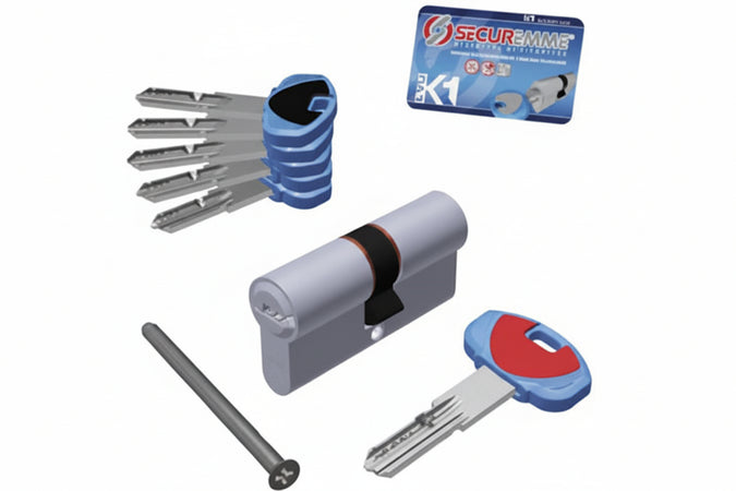 Cilindro Europeo Evok1 0K11 Serie 3100 Mm.35X35 (3101Ccs35351X5) Securemme