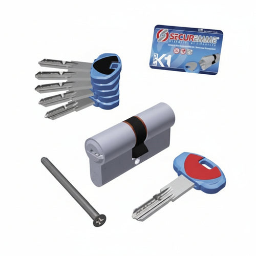 Cilindro Europeo Evok1 0K11 Serie 3100 Mm.30X50 (3101Ccs30501X5) Securemme