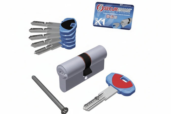 Cilindro Europeo Evok1 0K11 Serie 3100 Mm.45X45 (3101Ccs45451X5) Securemme