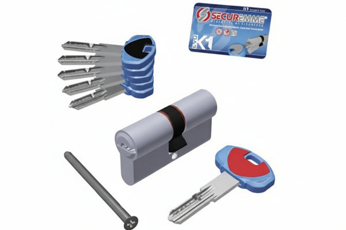 Cilindro Europeo Evok1 0K11 Serie 3100 Mm.50X50 (3101Ccs50501X5) Securemme