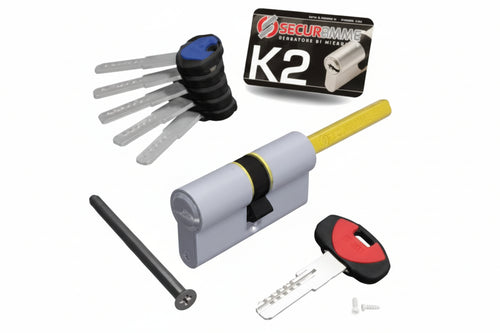 Cilindro Europeo K2 Codolo 0Ck2 Serie 3200Q Mm.30X50 (3200Qcs30501X5) Securemme