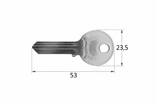 Chiave Grezza Per Serrature Serranda/Garage- - (0C22Xnisboz) - 10 Pezzi Securemme
