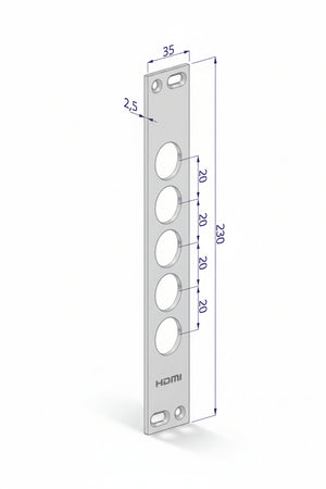 Contropiastra P/Serrature Porte Blindate In Acciaio Inox Int.28 Cp2500 (Cp2500Xai28) Securemme