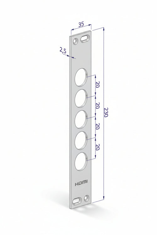 Contropiastra P/Serrature Porte Blindate In Acciaio Inox Int.28 Cp2500 (Cp2500Xai28) Securemme