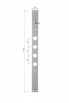 Frontale P/Serrature Porte Blindate In Acciaio Inox Int.37 Fr2500 (Fr2500Xai37) Securemme