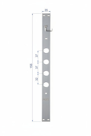 Frontale P/Serrature Porte Blindate In Acciaio Inox Int.37 Fr2500 (Fr2500Xai37) Securemme