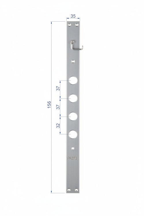 Frontale P/Serrature Porte Blindate In Acciaio Inox Int.37 Fr2500 (Fr2500Xai37) Securemme