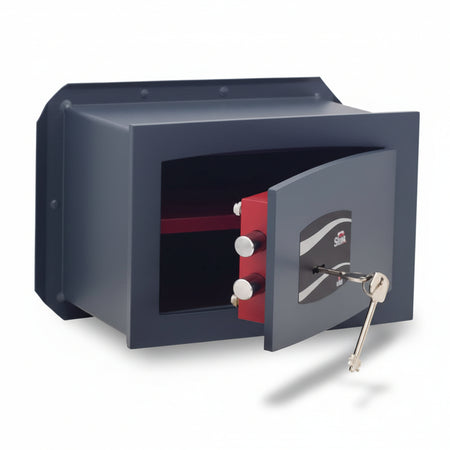 Cassaforte Con Chiave Doppia Mappa 800 Mm.260X150X180H. Kg.7 (800A) 2 Catenacci Stark