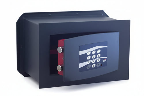 Cassaforte Con Combinazione Elettronica Mm.360X195X230H. Kg.12 2 Catenacci Stark