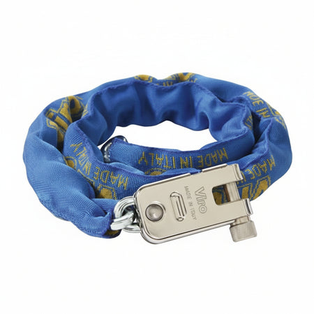 Lucchetto Corazzato Morso Con Catena Quadra In Acciaio Speciale Cm.120 (1.4236) Viro