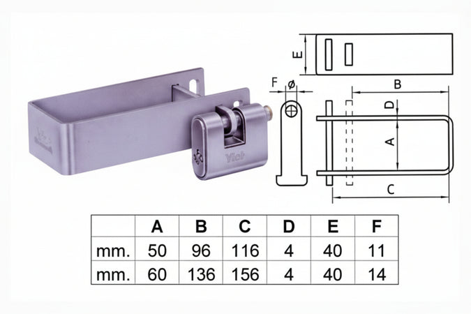Cravatta Bloccacancello In Acciaio- - Piccola (Art.676) - 4 Pezzi Viro