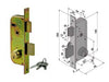 Serratura Da Infilare Per Cancelli 2 Mandate E Scr. Cilindro Fisso 060 Mm.30 Con Catenaccio Mm.25 (06030000) Welka