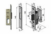Serratura Da Infilare Per Montanti Solo Catenaccio 112 Mm.15 (11215010) Welka