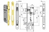 Serratura Da Infilare A Cilindro Bordo Tondo 52X Mm.50 (Y52X1050) Yale