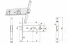 Serratura Da Infilare Per Fasce Catenaccio E Scrocco Mm.44 H 87000 Mm.58 A 1 Mandata (Y8700058080) Yale
