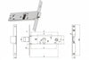 Serratura Da Infilare Per Fasce Catenaccio E Scrocco Mm.44 H 87002 Mm.70 A 2 Mandate (Y8700270080) Yale