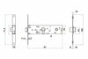 Elettroserratura Infilare Per Fasce Solo Scrocco Mm.44 H 85400 Mm.70 (Y8540070080Vne) Yale