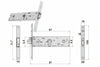 Elettroserratura Infilare Per Fasce Solo Scrocco Mm.44 H 85900 Mm.80 (Y8590080080Vne) Yale
