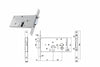 Elettroserratura Infilare Per Fasce Solo Scrocco Mm.78 H 85500 Mm.70 (Y8550070080) Yale