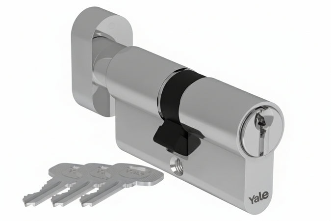 Cilindro Europeo Serie 500 Con Pomolo Mm.70 Decentrato (30X40) (Yc054Kd304003N1) Yale