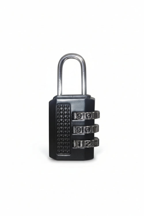 Lucchetto A Combinazione 3 Cifre- - Mm.14 - Nero - 12 Pezzi Quality