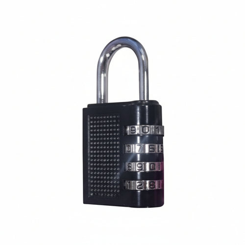 Lucchetto A Combinazione 4 Cifre- - Mm.18 - Colore Nero - 8 Pezzi Quality