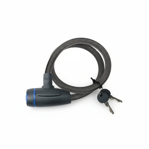 Antifurto Per Bici Con Chiave- - Ø Mm.8X65 Cm. - 2 Blister Quality