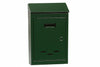 Cassetta Postale Con Tetto E Chiave Ad Una Leva Verde N°2 Cm.17X5X25H. Per Lettere