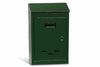 Cassetta Postale Con Tetto E Chiave Ad Una Leva Verde N°3 Cm.30X6X20H. Per Lettere