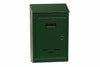 Cassetta Postale Con Tetto E Chiave Ad Una Leva Verde N°4 Cm.23X9X35H. Per Riviste