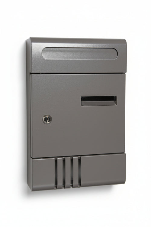 Cassetta Postale In Metallo Per Esterni Antracite Cm.20,5X6,5X29H. Antracite Quality