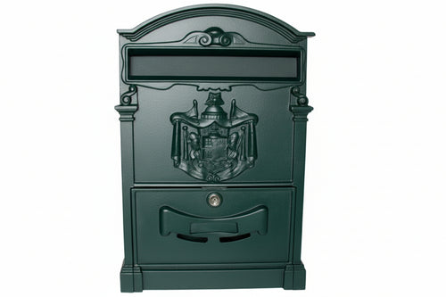 Cassetta Postale In Alluminio Per Esterni Residence Nera Cm.25X9X41H. Colore Nero Quality