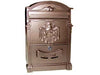 Cassetta Postale In Alluminio Per Esterni Residence Bronzo Cm.25X9X41H. Colore Bronzo Quality