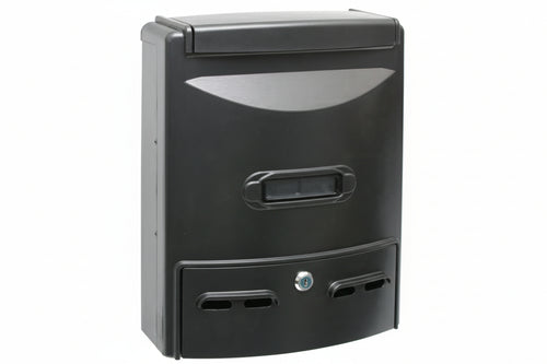 Cassetta Postale In Alluminio Portariviste Per Esterni Europa Grigia Cm.28,5X10X38H. Colore Grigio Quality