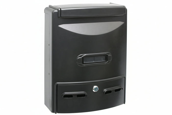 Cassetta Postale In Alluminio Portariviste Per Esterni Europa Grigia Cm.28,5X10X38H. Colore Grigio Quality