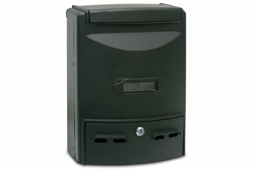 Cassetta Postale In Alluminio Portariviste Per Esterni Europa Nera Cm.28,5X10X38H. Colore Nero Quality