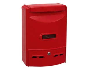 Cassetta Postale In Alluminio Portariviste Per Esterni Europa Rossa Cm.28,5X10X38H. Colore Rosso Quality