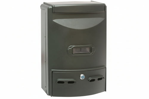 Cassetta Postale In Alluminio Portariviste Per Esterni Europa Verde Cm.28,5X10X38H. Colore Verde Quality