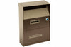 Cassetta Postale Portariviste Per Esterni Marrone Cm.21,5X10,5X33H. Colore Marrone Quality