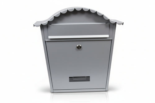 Cassetta Postale Portariviste Sagomata Per Esterni Grigia Cm.36X13X36H. Colore Grigio Quality
