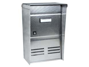 Cassetta Postale Portariviste Inox Serie Dublo Per Esterni Cm.26X12X37,5H. Acciaio Inox 18/10 Satinato Alubox