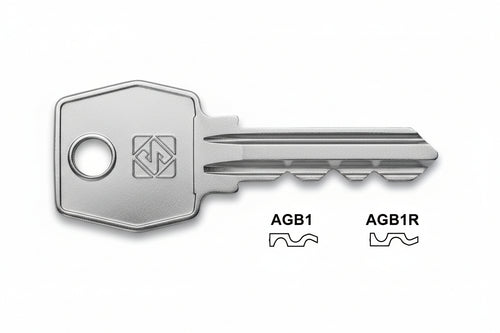 Chiavi Per Cilindri Agb 5 Spine Grandi- - Agb1 Dx - 10 Pezzi Silca