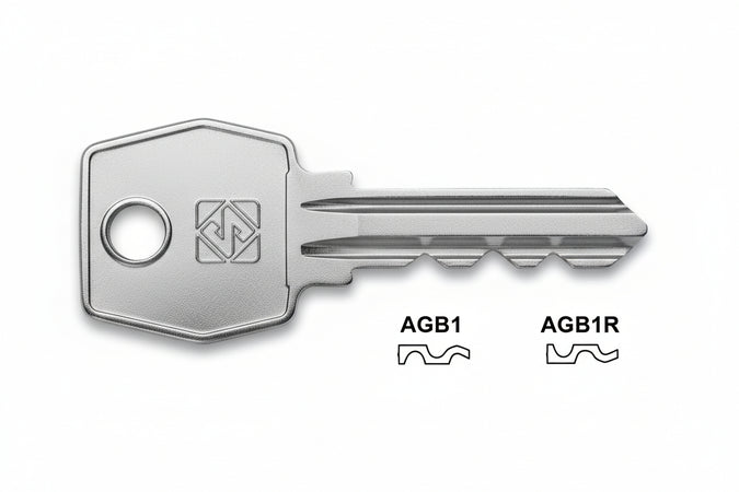 Chiavi Per Cilindri Agb 5 Spine Grandi- - Agb1 Dx - 10 Pezzi Silca