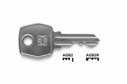 Chiavi Per Cilindri Agb 4 Spine Grandi- - Agb2R Sx - 10 Pezzi Silca