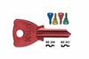Chiavi Per Cilindri Beta 4 Spine Grandi- - Be201U Sx Ultralite Verdi - 10 Pezzi Silca